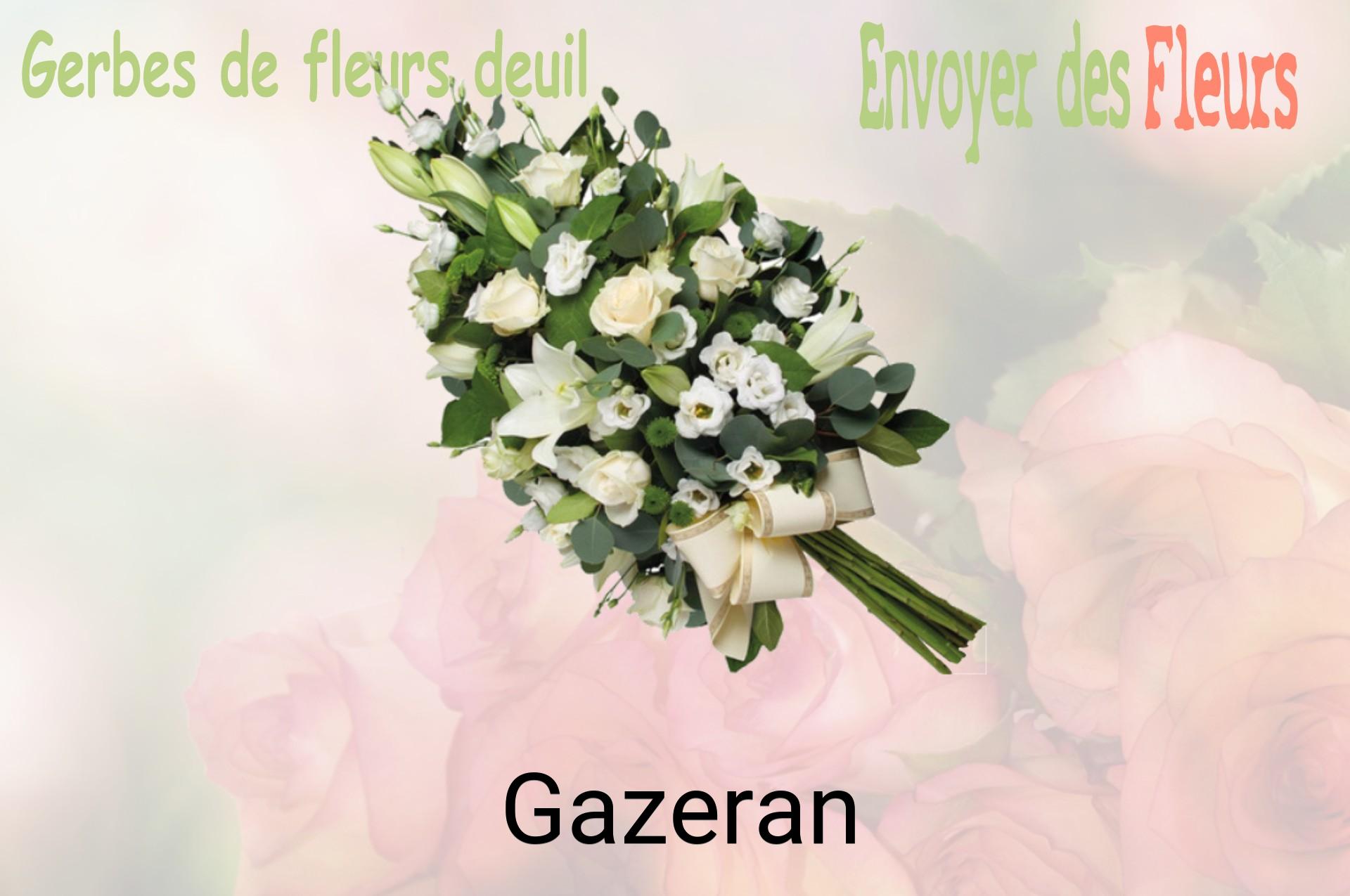 Gerbe de fleurs de deuil livrée à Gazeran